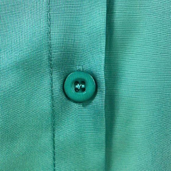 NWOT! Gradient Button Front Dress, Casual Long Sleeve Midi Dress ~Sz.2XL(14) - Picture 3 of 7